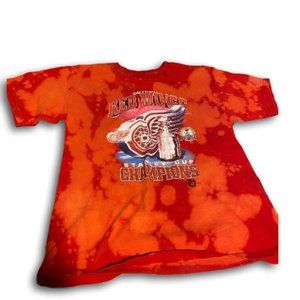 Vintage Detroit Red Wings 2002 Champions T-shirt, Adult Mens L (fits like M/L)